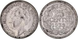 World Coins - Coin, Netherlands, Wilhelmina I, 25 Cents, 1939, Utrecht, , Silver