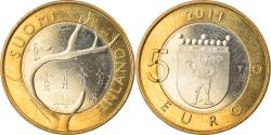 World Coins - Finland, 5 Euro, Provinces - Lapland, 2011, Vantaa, , Bi-Metallic