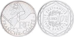 World Coins - France, 10 Euro, Franche-Comté, 2010, Paris, MS(64), Silver, KM:1653