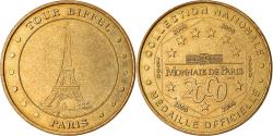 World Coins - France, Token, Touristic token, Paris - Tour Eiffel n°2, 2000, MDP,