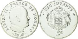 World Coins - Monaco, 5 Euro, 50ème anniversaire du Prince Albert, 2008, BU,
