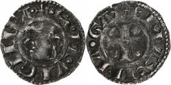 World Coins - Archbishopric of Vienne, Denier, ca. 1200-1250, Vienne, Billon,