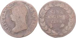 World Coins - Coin, France, Dupré, 5 Centimes, AN 8, , Copper, Gadoury:126a