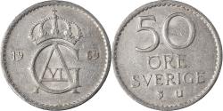 World Coins - Coin, Sweden, 50 Öre, 1969