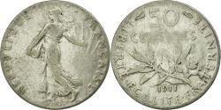 World Coins - Coin, France, Semeuse, 50 Centimes, 1911, Paris, , Silver, KM:854