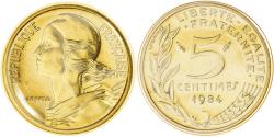 World Coins - Coin, France, Marianne, 5 Centimes, 1984, Paris, FDC,