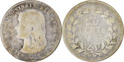 World Coins - Coin, Netherlands, Wilhelmina I, 25 Cents, 1897, Utrecht, , Silver