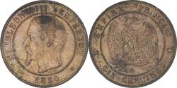 World Coins - France, Napoleon III, 10 Centimes, 1854, Strasbourg, , Bronze
