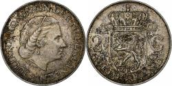 World Coins - Netherlands, Juliana, 2-1/2 Gulden, 1961, Silver, , KM:185
