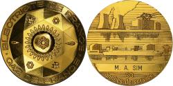 World Coins - France, Medal, Electricité-Gaz de France, Gilt Bronze,