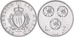 World Coins - Coin, San Marino, 2 Lire, 1987, Rome, , Aluminum, KM:202