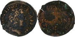World Coins - Duchy of Lorraine, Leopold I, Liard de Lorraine, 1708, Nancy, Copper