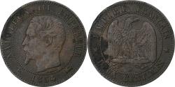 World Coins - France, Napoleon III, 2 Centimes, 1854, Lyon, Bronze, , Gadoury:103