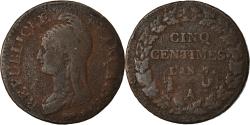 World Coins - Coin, France, Dupré, 5 Centimes, AN 7/5, Paris, , Bronze, KM:640.1