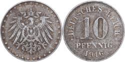 World Coins - Germany, Wilhelm II, 10 Pfennig, 1916, Zinc plated iron, , KM:20