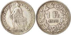 World Coins - Coin, Switzerland, Franc, 1903, Bern, , Silver, KM:24