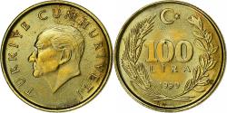 World Coins - Turkey, 100 Lira, 1990, Aluminum-Bronze, , KM:988