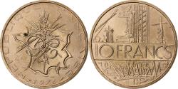 World Coins - France, 10 Francs, Mathieu, 1976, Pessac, Tranche A, Copper-nickel Aluminium