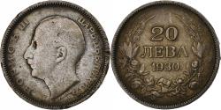 World Coins - Bulgaria, Boris III, 20 Leva, 1930, Budapest, Silver, , KM:41