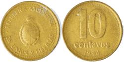 World Coins - Coin, Argentina, 10 Centavos, 1994