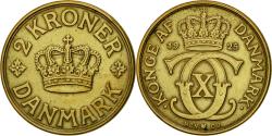 World Coins - Coin, Denmark, Christian X, 2 Kroner, 1925, Copenhagen,