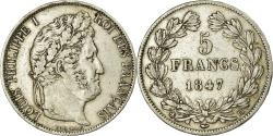 World Coins - Coin, France, Louis-Philippe, 5 Francs, 1847, Strasbourg, , Silver