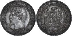 World Coins - Coin, France, Napoleon III, 2 Centimes, 1854, Lyon, , Bronze, KM:776.4