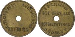 World Coins - France, Token, Distributeurs ADIBU, Brass,