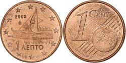 World Coins - Greece, Euro Cent, 2002, Athens, , Copper Plated Steel, KM:181