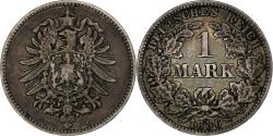 World Coins - GERMANY - EMPIRE, Wilhelm I, Mark, 1886, Dresde, Silver, , KM:7