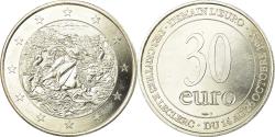 World Coins - France, Medal, 30 Euro, Centres Leclerc, Business & industry, 1996,