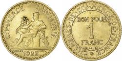 World Coins - France, Franc, Chambre de commerce, 1922, Paris, Cupro-Aluminium,