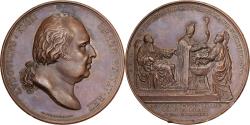 World Coins - France, Medal, Louis XVIII, Baptême du Duc de Bordeaux, 1821, Bronze, Andrieu
