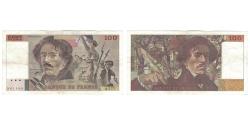 World Coins - France, 100 Francs, Delacroix, 1990, Q.177, EF(40-45), Fayette:69bis.2c, KM:154e