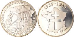 World Coins - France, Medal, 1939-1945, Conseil National de la Résistance, Jean Moulin, WAR