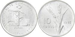 World Coins - Turkey, 10 Kurus, 1975, Istanbul, Aluminum, , KM:898a