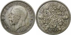 World Coins - Great Britain, George V, 6 Pence, 1936, Silver, , KM:832
