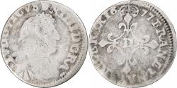 World Coins - France, Louis XIV, 4 Sols des Traitants, 1677, Vimy, Silver,