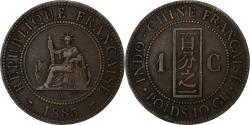 World Coins - French Indochina, 1 Centième, 1885, Paris, Bronze,