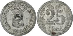 World Coins - Coin, France, Chambre de Commerce, Evreux, 25 Centimes, 1921,