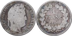 World Coins - France, Franc, Louis-Philippe, 1841, Rouen, Silver,