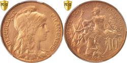 World Coins - Coin, France, Dupuis, 10 Centimes, 1898, Paris, PCGS, Genuine,