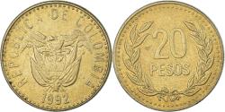 World Coins - Coin, Colombia, 20 Pesos, 1992