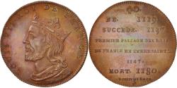 World Coins - France, Medal, Louis VII, History, XIXth Century, , Copper