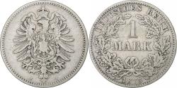 World Coins - GERMANY - EMPIRE, Wilhelm I, Mark, 1875, Darmstadt, Silver, , KM:7