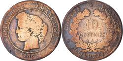 World Coins - Coin, France, 10 Centimes, 1887