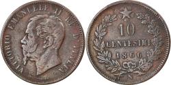 World Coins - Coin, Italy, Vittorio Emanuele II, 10 Centesimi, 1866, Naples,