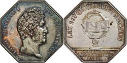 World Coins - France, Token, Louis Philippe Ier, Compagnie des Notaires de Paris, Silver