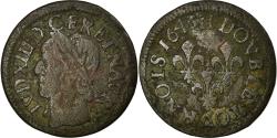 World Coins - Coin, France, Louis XIII, Double Tournois, 1643, La Rochelle, , Copper