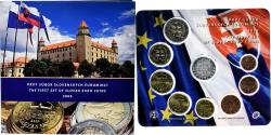 World Coins - Slovakia, 1 c. to 2€ + token, BU, 2009, Kremnica,